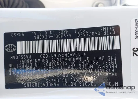 2025 Toyota Camry Se from USA, damaged, VIN 4T1DAACKXSU611629